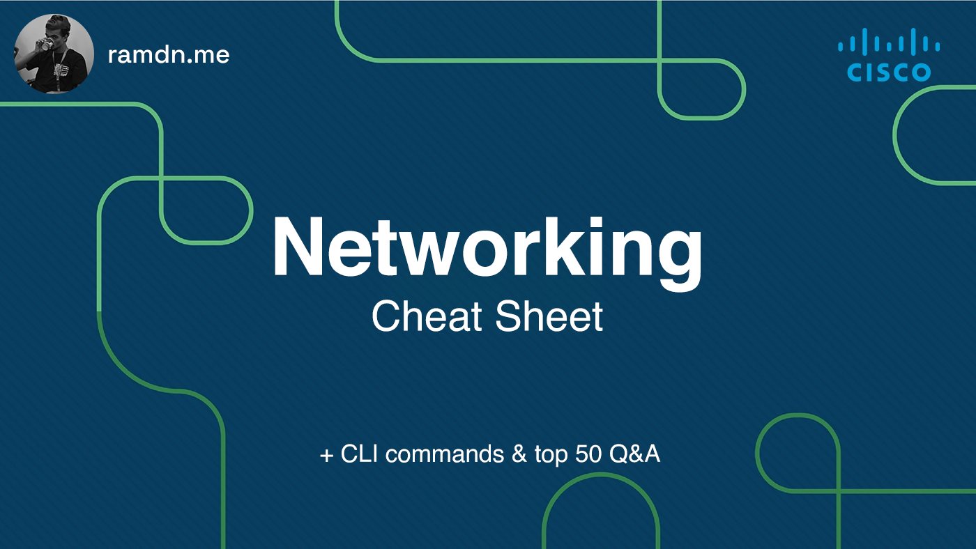 Networking Fundamentals — Complete Cheat Sheet